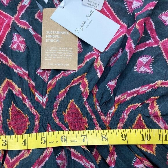 NWT  Anthropologie Rujuta Sheth Gather Front Caftan Dress One Size - Picture 13 of 13